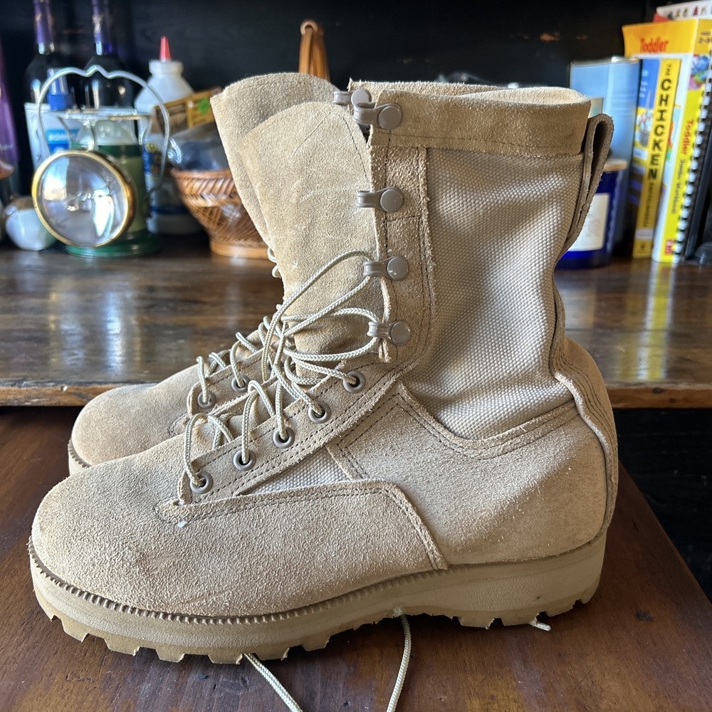 Belleville‎ Boots Mens Size 6.5W Coyote Brown GORE-TEX Vibram Military Combat